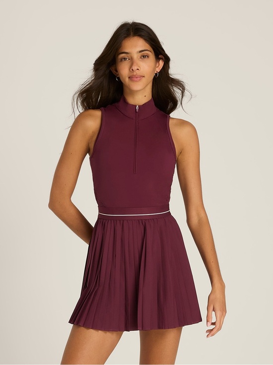 Wilson Dresses & Skirts - Wilson Winning Tennis Dress Port Royale Burgundy size Small Pleated Unlined